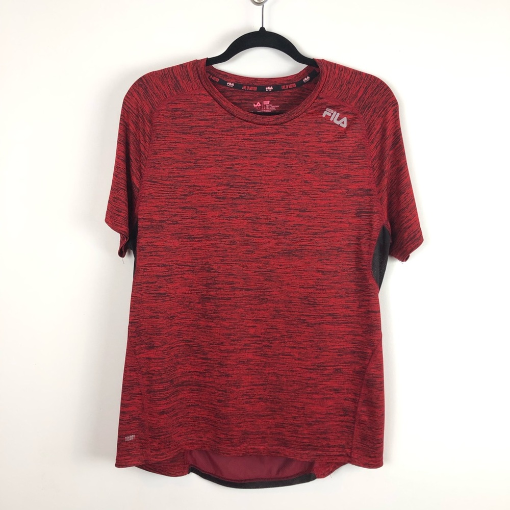 Fila Sport Tru-dry Athletic boys Top Red w Black